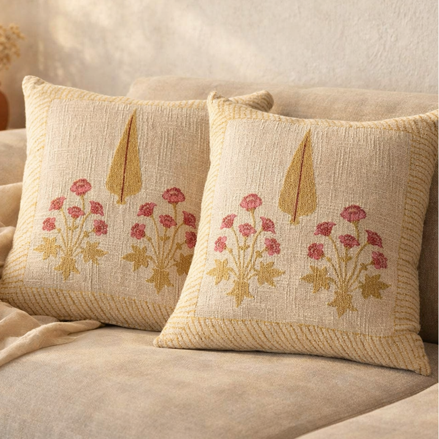 Block Print Cushion Covers