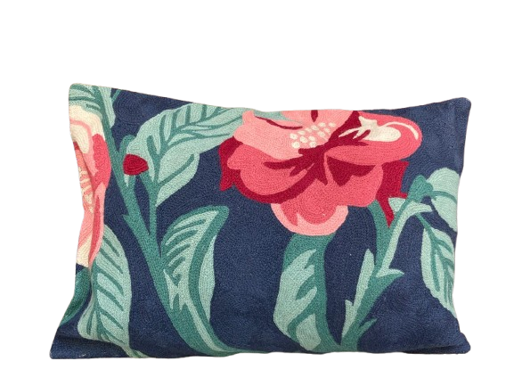Midnight Bloom Cushion Cover
