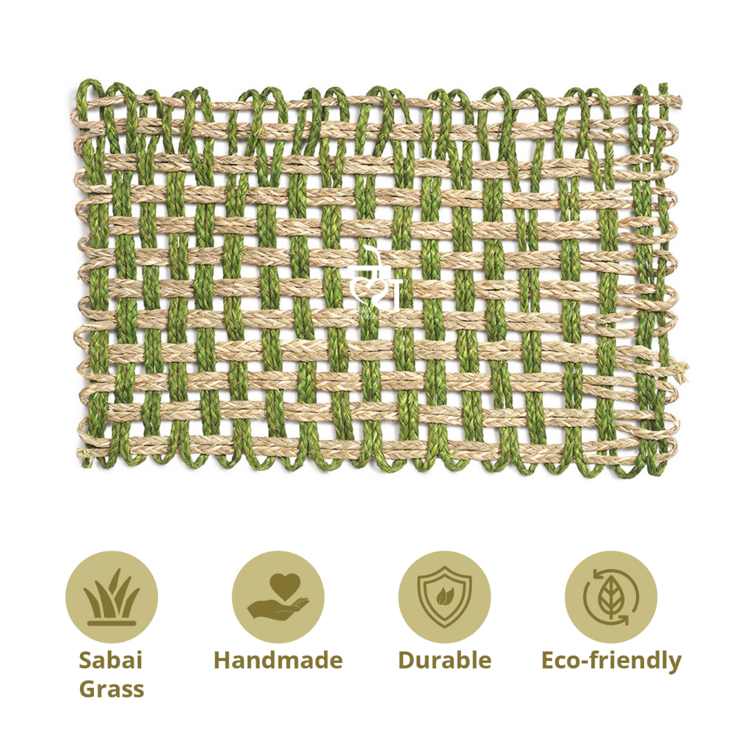 Handwoven Natural Grass Placemats