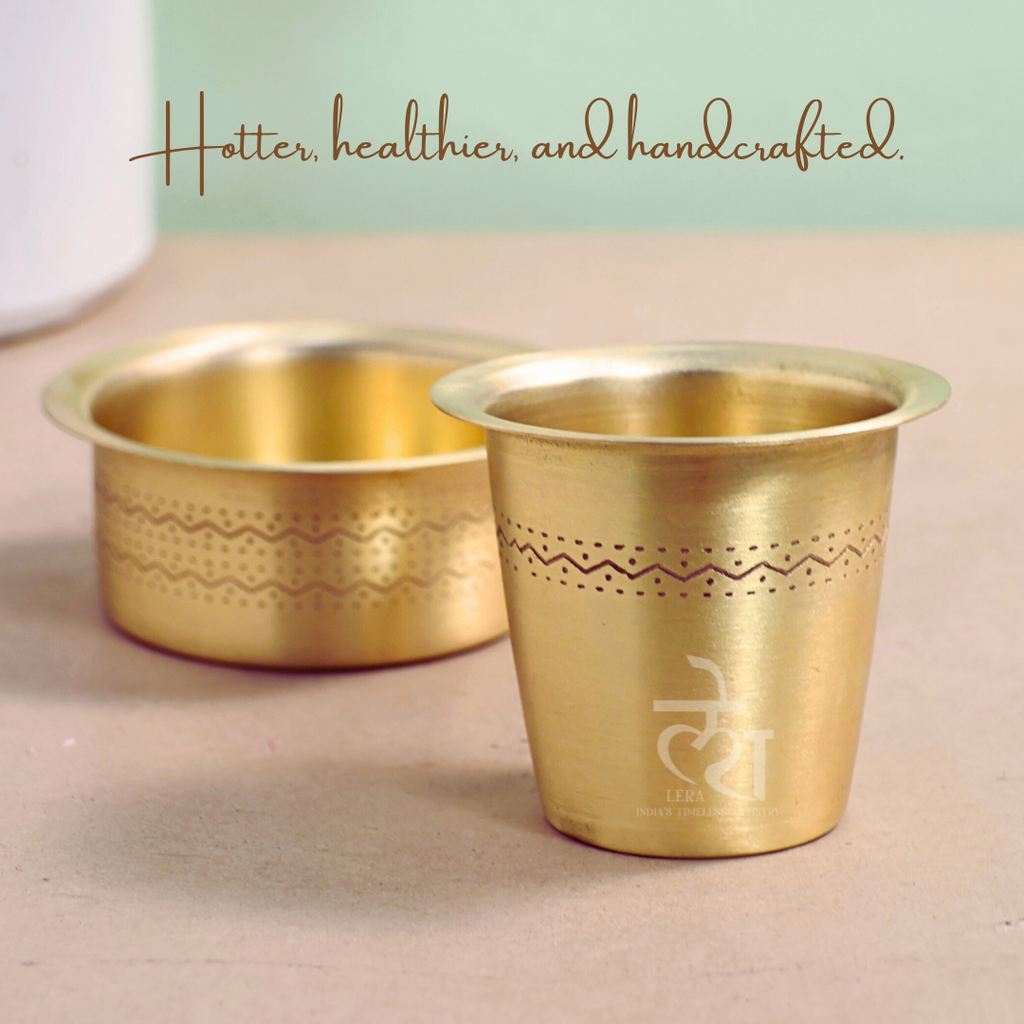 Brass Filter Coffe & Tea Cups