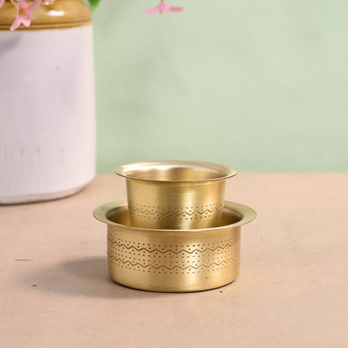 Brass Filter Coffe & Tea Cups