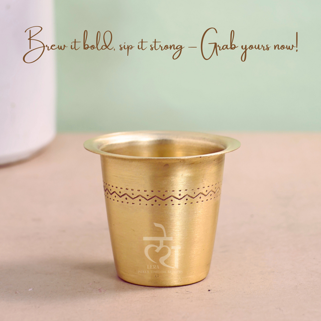 Brass Filter Coffe & Tea Cups