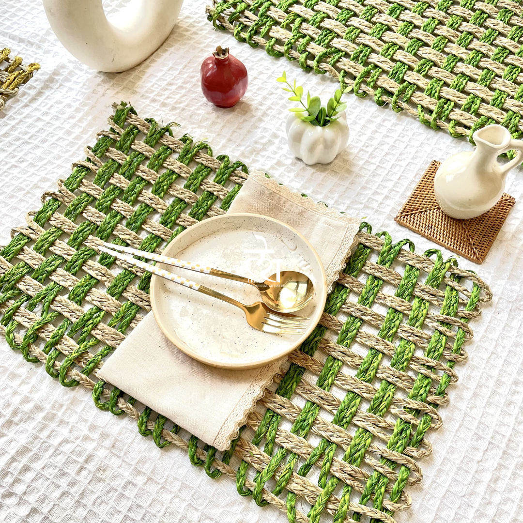 Handwoven Natural Grass Placemats