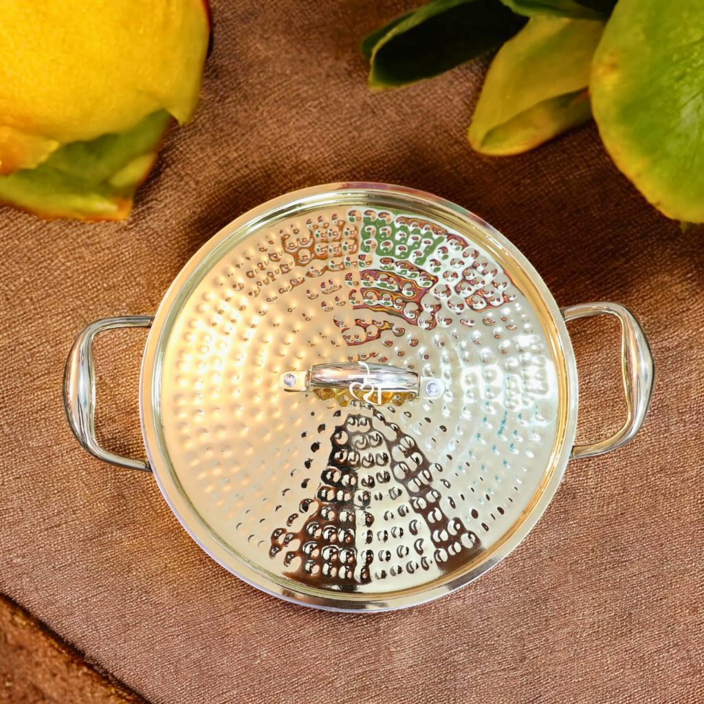 Cooking Pot/ Brass Kadai with Lid