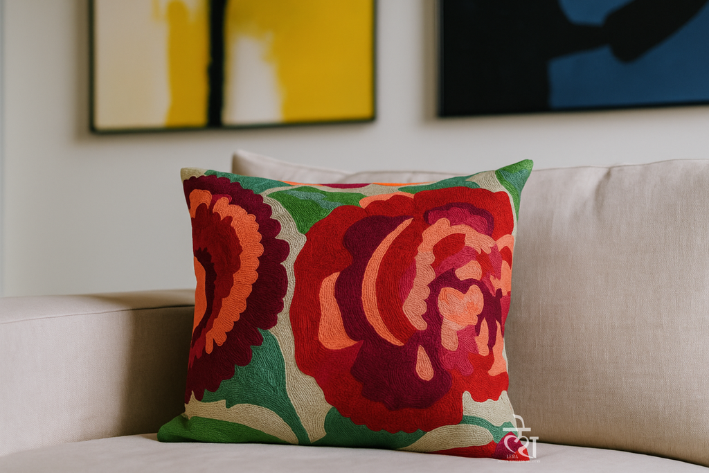 Crimson & Scarlet Cushion Cover