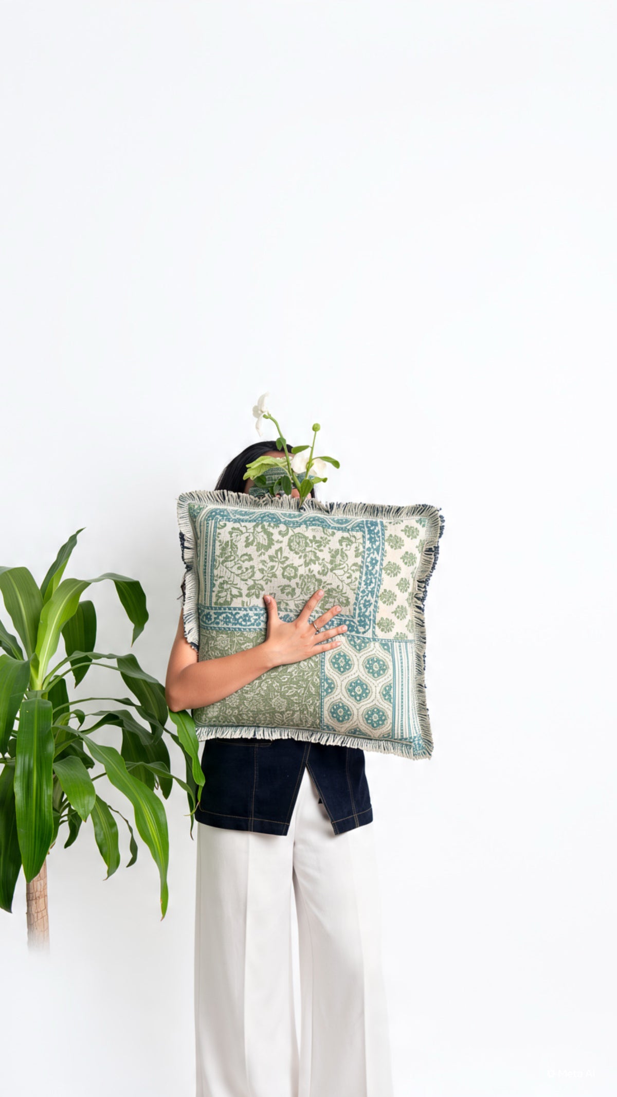 Cushion Cover- Gulnaar Sage Bloom | Lera
