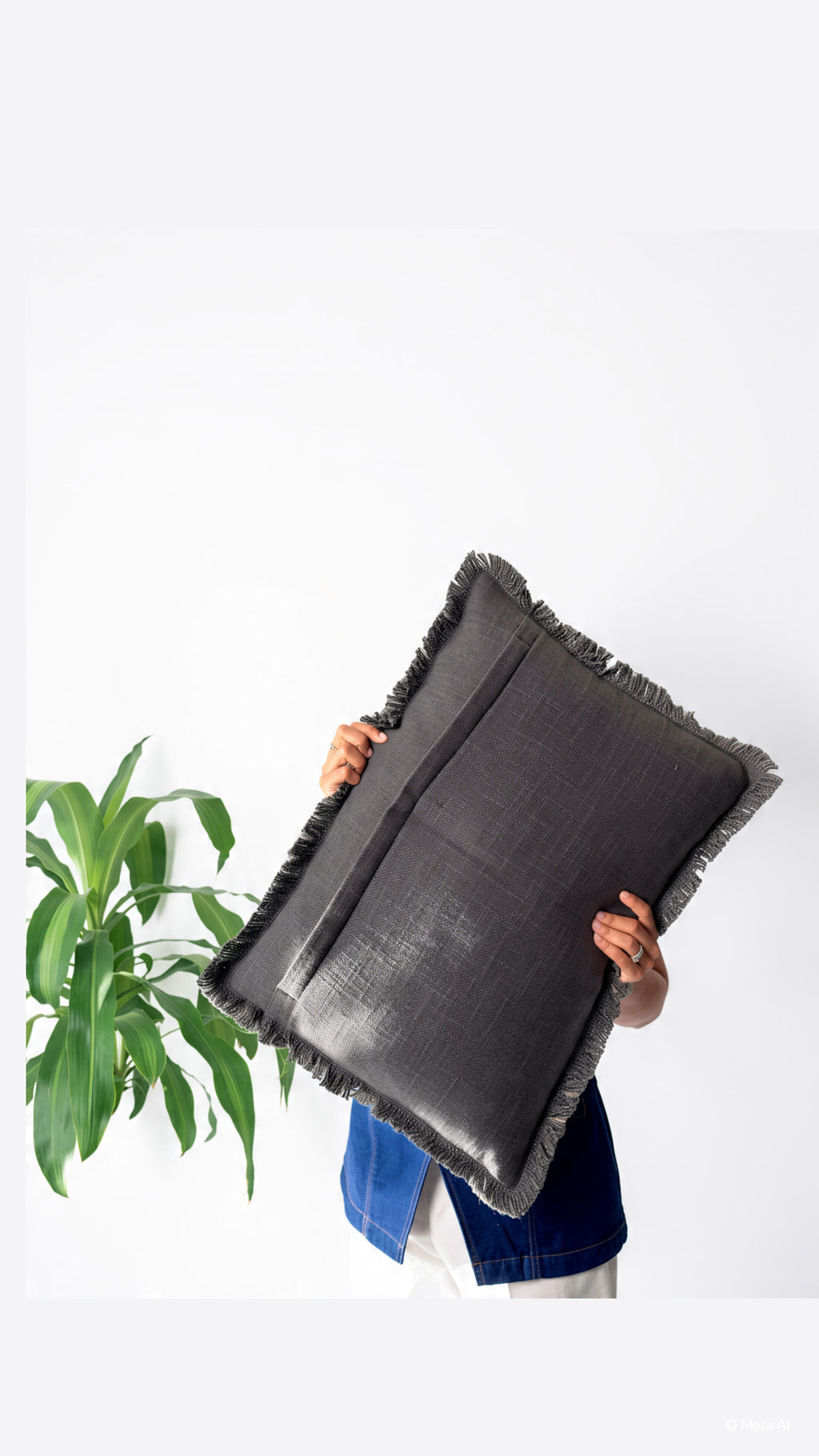 Cushion Cover - Gulnaar Indigo Sage | Lera