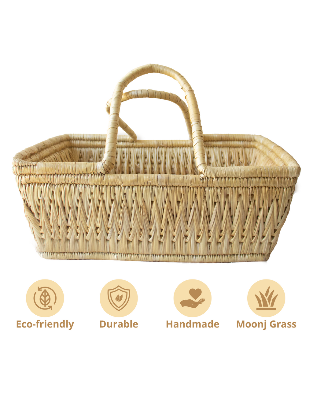 Rustic Charm – Moonj Grass Organizer