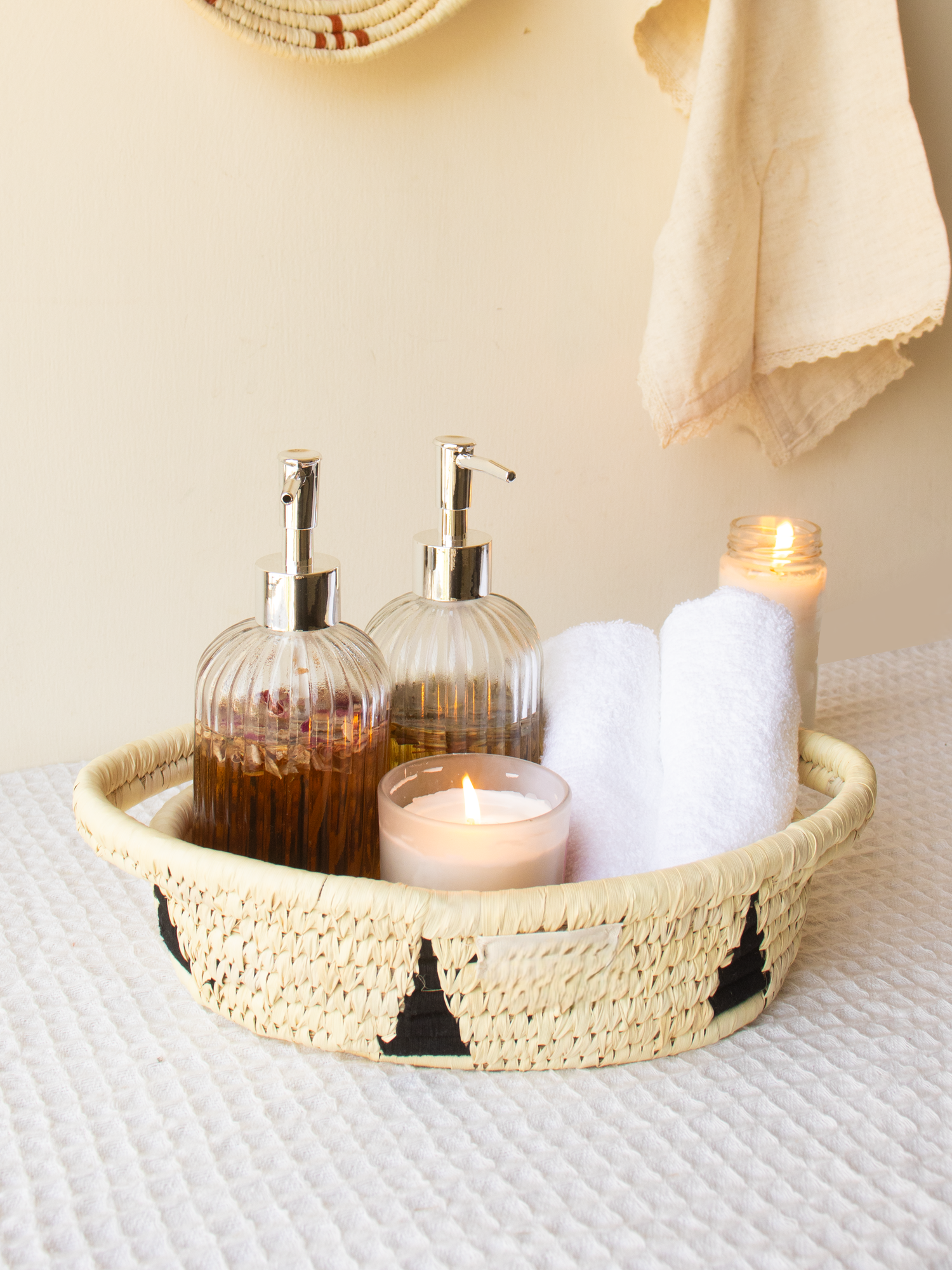 Date Palm Basket – Handwoven Natural Storage Tray