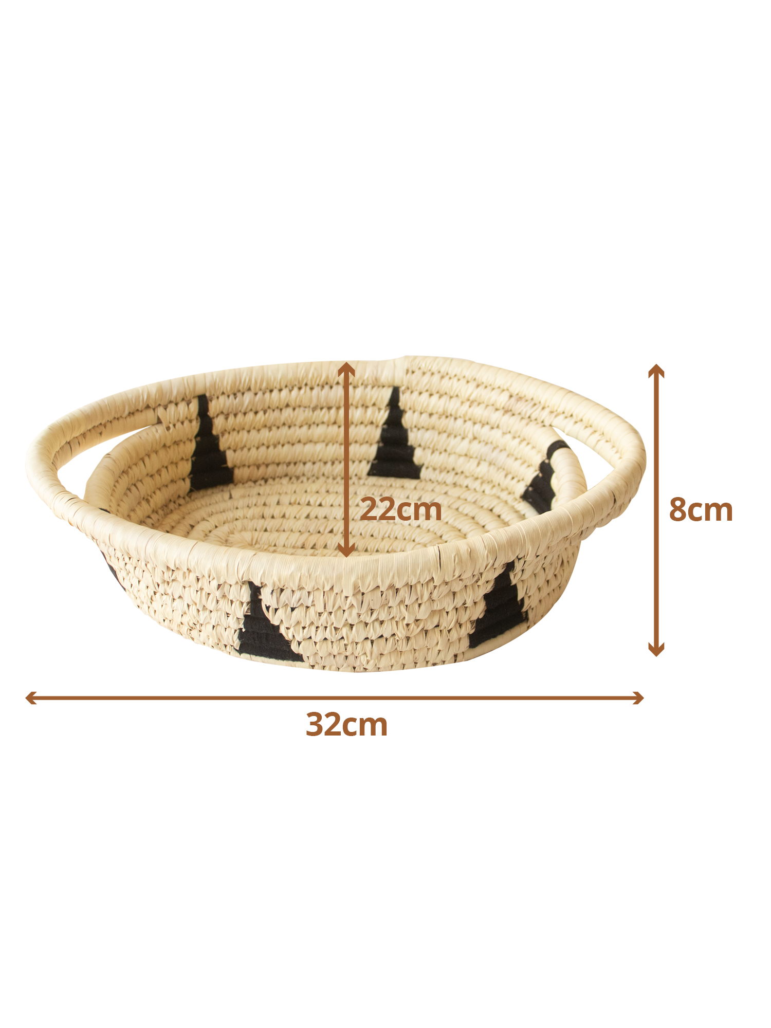 Date Palm Basket – Handwoven Natural Storage Tray